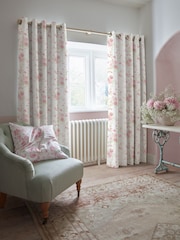 Shabby Chic by Rachel Ashwell® Rose Pink Wildflower Made to Measure Curtains - Image 2 of 9