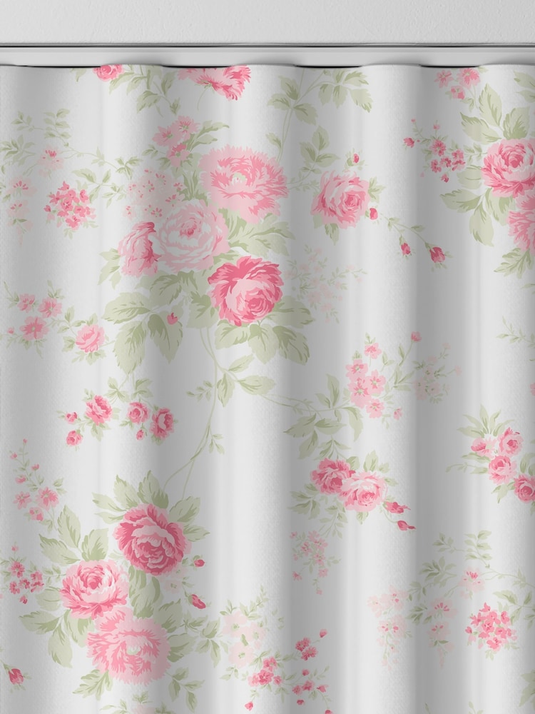 Moslovstar Little Pink Flower Tier Curtain 1 Panel Vintage Style Moslovstar Little Pink Flower Tier Curtain 1 Panel Vintage Style
