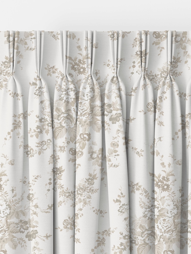 Shabby Chic by Rachel Ashwell® Warm Natural Garden Floral Made to Measure Curtains - Image 2 of 8 Shabby Chic by Rachel Ashwell® Warm Natural Garden Floral Made to Measure Curtains - Image 2 of 8