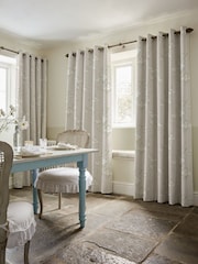 Shabby Chic by Rachel Ashwell® Natural Bird Chinoiserie Made to Measure Curtains - Image 2 of 9