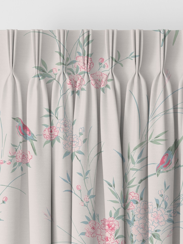 Shabby Chic by Rachel Ashwell® Blossom Pink Bird Chinoiserie Made to Measure Curtains - Image 2 of 8