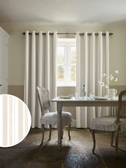 Shabby Chic by Rachel Ashwell® Natural Watercolour Stripe Made to Measure Curtains - Image 1 of 9