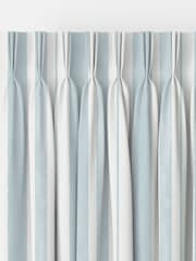 Shabby Chic by Rachel Ashwell® Pale Blue Watercolour Stripe Made to Measure Curtains - Image 3 of 9
