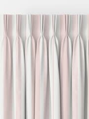 Shabby Chic by Rachel Ashwell® Blush Pink Watercolour Stripe Made to Measure Curtains - Image 3 of 9