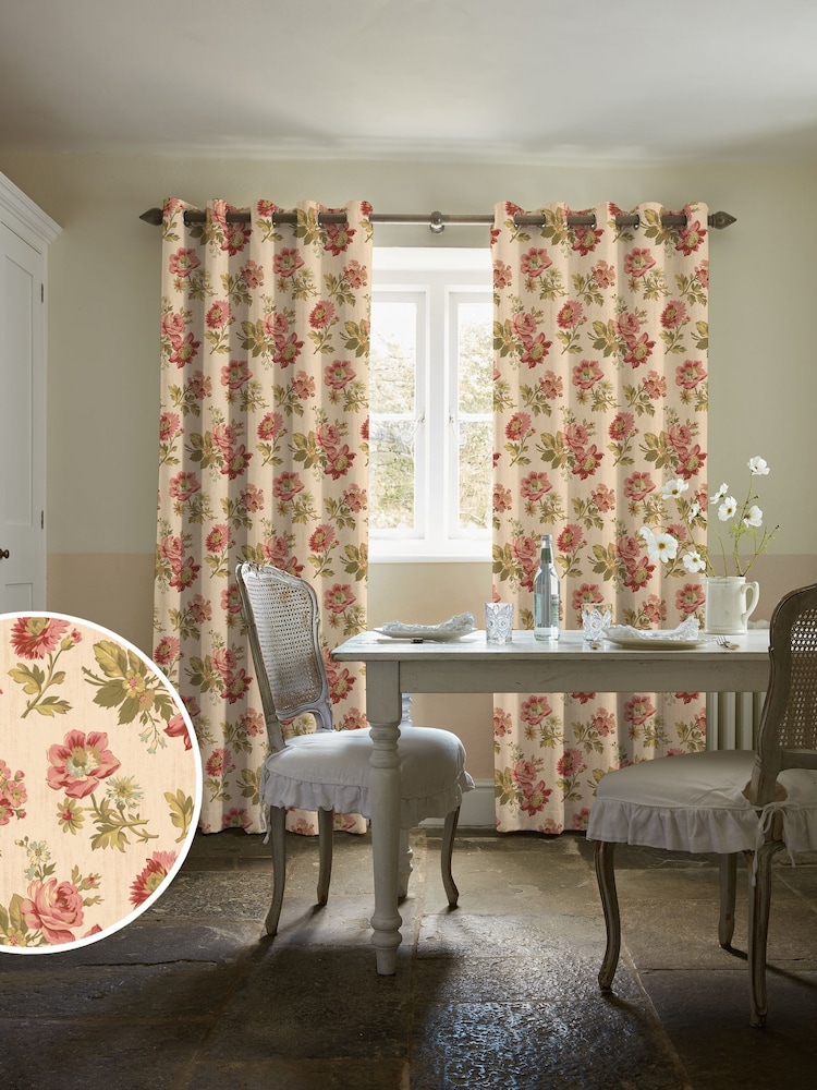 Shabby Chic by Rachel Ashwell® Vintage Pink Eloise Made to Measure Curtains - Image 1 of 9