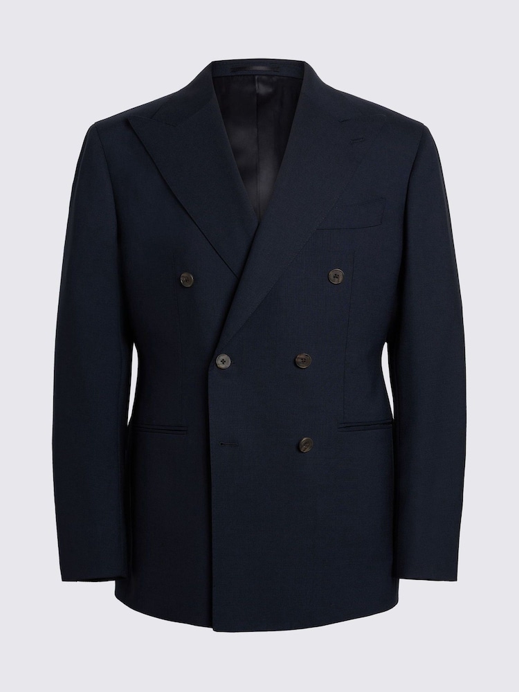 MOSS Blue Italian Tailored Fit Jacket - Image 5 of 5