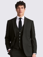 MOSS Black Regular Fit Stretch Jacket - Image 1 of 1