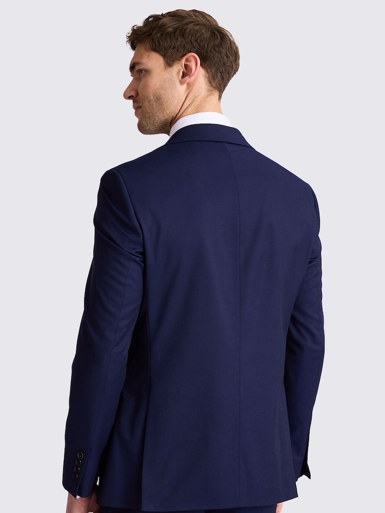 MOSS Ink Blue Tailored Fit Stretch Jacket - Image 2 of 4