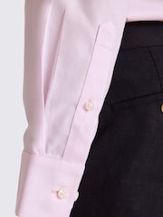 MOSS Pink Tailored Fit Royal Oxford Non Iron Shirt - Image 2 of 3