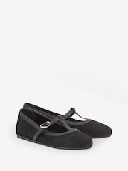 Ancient Greek Sandals Black Aerati Pony Hair Ballet Pumps - Image 2 of 4