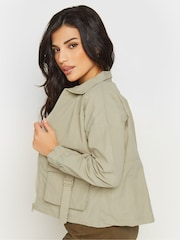 PixieGirl Petite Natural Cargo Jacket - Image 3 of 5