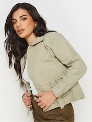 PixieGirl Petite Natural Cargo Jacket - Image 4 of 5