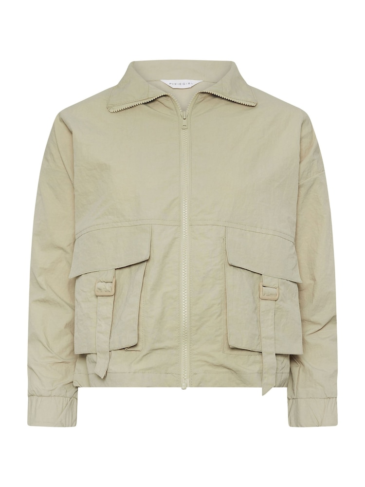 PixieGirl Petite Natural Cargo Jacket - Image 5 of 5