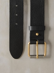 Chocolate Brown Premium Made In Italy Leather Belt - Image 5 of 5