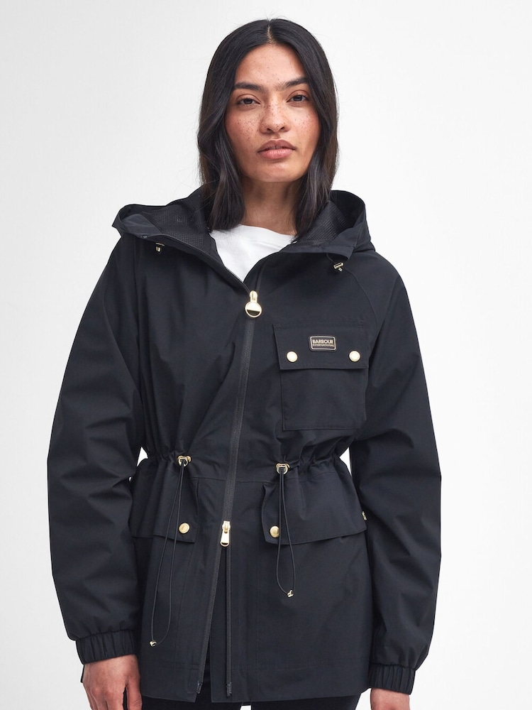 Barbour® International Black Waterproof Jacket - Image 1 of 8 Barbour® International Black Waterproof Jacket - Image 1 of 8