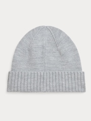 Polo Ralph Lauren Grey Kids Knit Beanie Hat - Image 2 of 2
