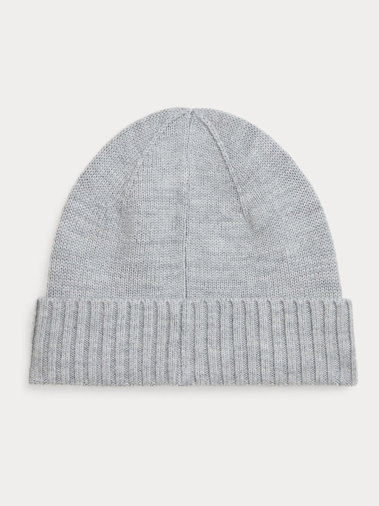 Polo Ralph Lauren Grey Kids Knit Beanie Hat - Image 2 of 2