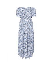 Vestido largo boho con escote bardot de Yours Curve - Imagen 5 de 5