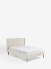 Smart Chenille Oyster Natural Madeira Upholstered Bed Frame - Image 7 of 7