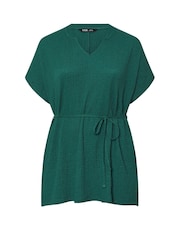 Yours Curve Green Co-Ord Grown on Belted Tunic - Image 4 of 5