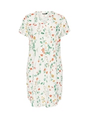 Yours Curve White Notch Neck Tunic Dress - Image 5 of 5