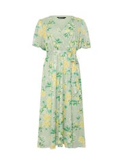 M&Co Petite Mesh Wrap Dress - Bild 5 von 5
