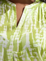 Yours Curve Green Notch Neck Sleeveless Dress - Image 4 of 5