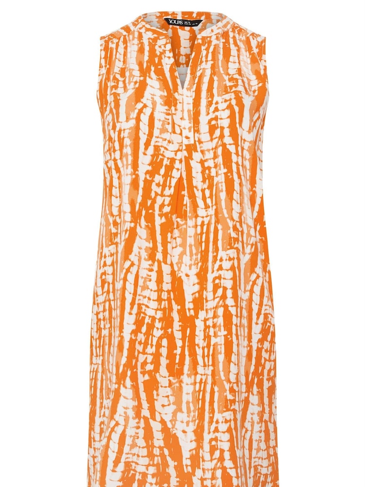 Yours Curve Yellow Notch Neck Sleeveless Dress - Image 5 of 5 Yours Curve Yellow Notch Neck Sleeveless Dress - Image 5 of 5