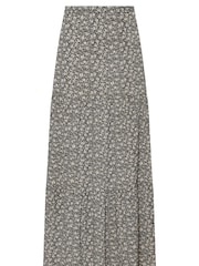 M&Co Black Petite Tiered Maxi Skirt - Image 5 of 5