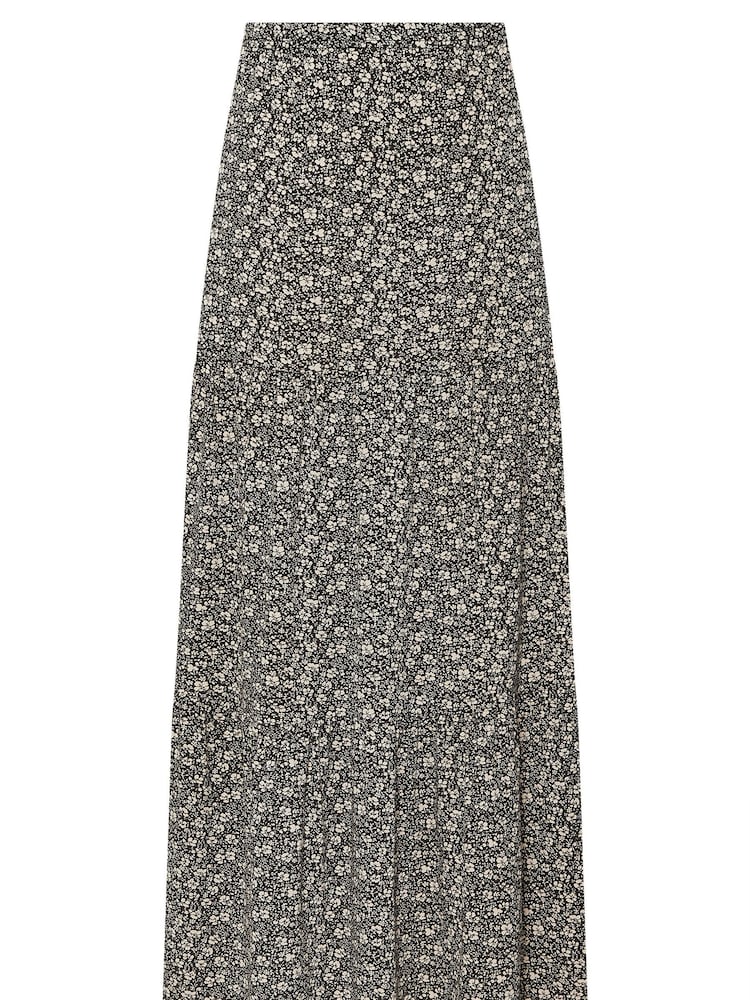 M&Co Black Petite Tiered Maxi Skirt - Image 5 of 5