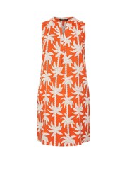 Yours Curve Orange Notch Neck Sleeveless Dress - Image 5 of 5