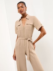 Lipsy Short Sleeve Utility Jumpsuit - Imagen 3 de 4