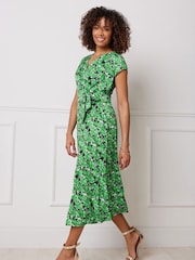M&Co Green Side Twist Dress - Image 3 of 5