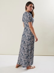Long Tall Sally Blue Wrap Maxi Dress - Image 3 of 6