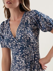 Long Tall Sally Blue Wrap Maxi Dress - Image 4 of 6