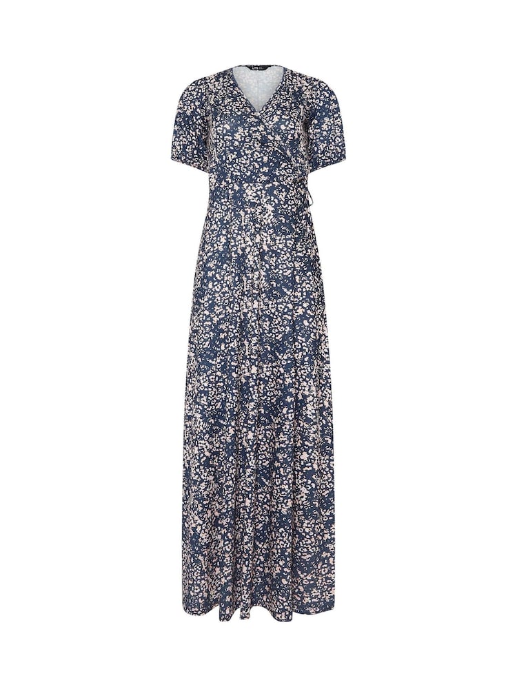 Long Tall Sally Blue Wrap Maxi Dress - Image 6 of 6