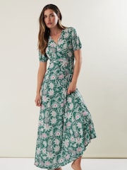 Long Tall Sally Green Wrap Maxi Dress - Image 1 of 6