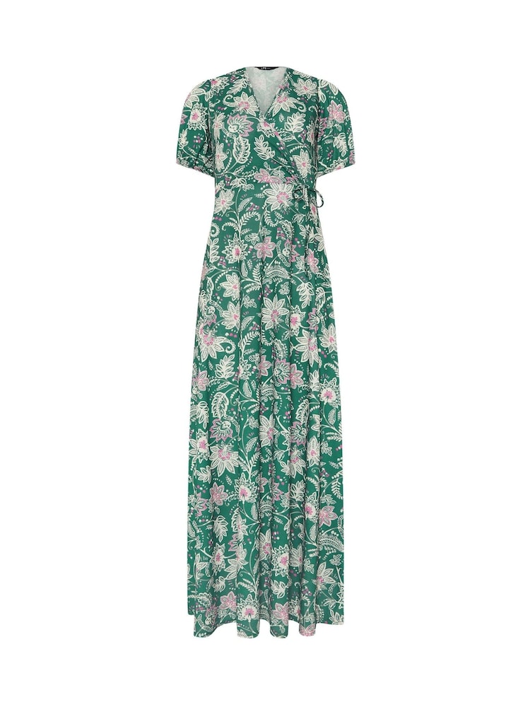 Long Tall Sally Green Wrap Maxi Dress - Image 6 of 6