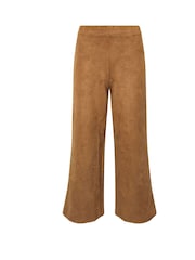 PixieGirl Petite Brown Suedette Wide Leg Trousers - Image 5 of 5