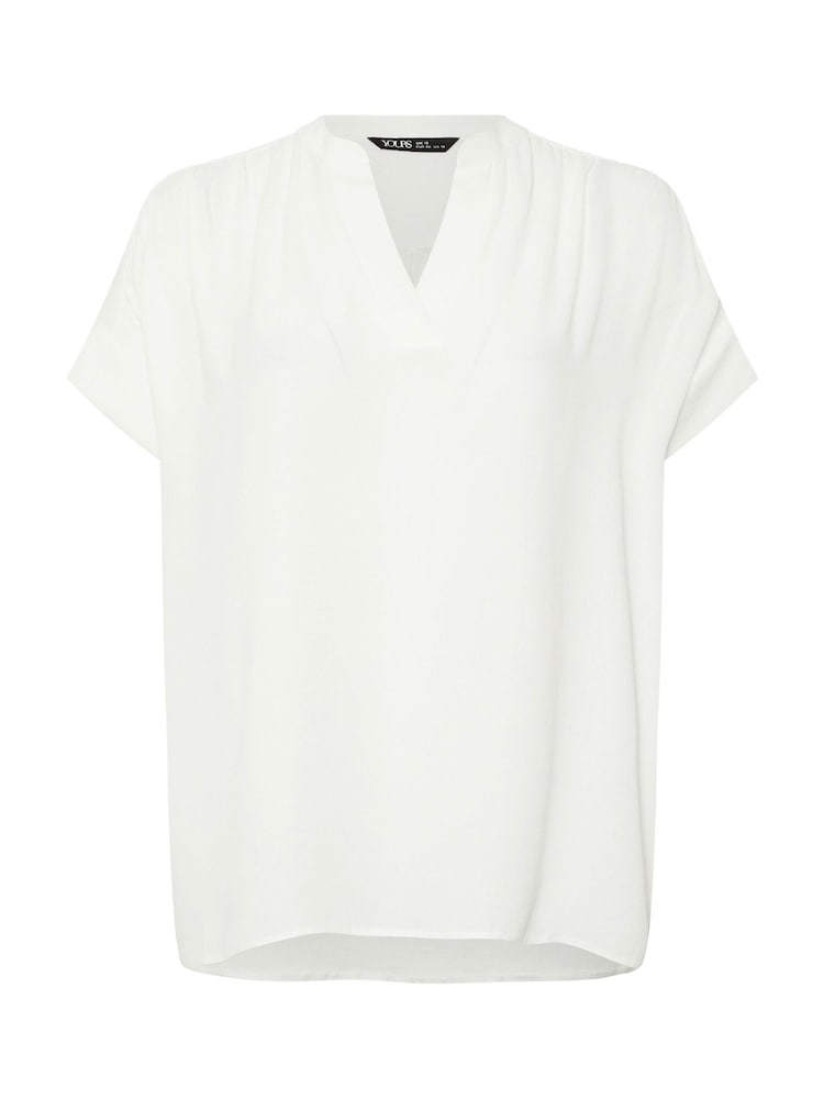 Yours Curve White V-Neck Co-Ord Top - Image 5 of 5