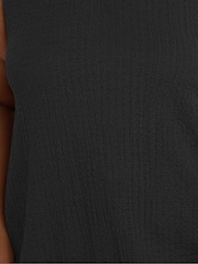 Yours Curve Black Texture V-Neck Swing Vest - Image 5 of 5