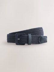 Navy Blue Plaited Belt - Image 1 of 3