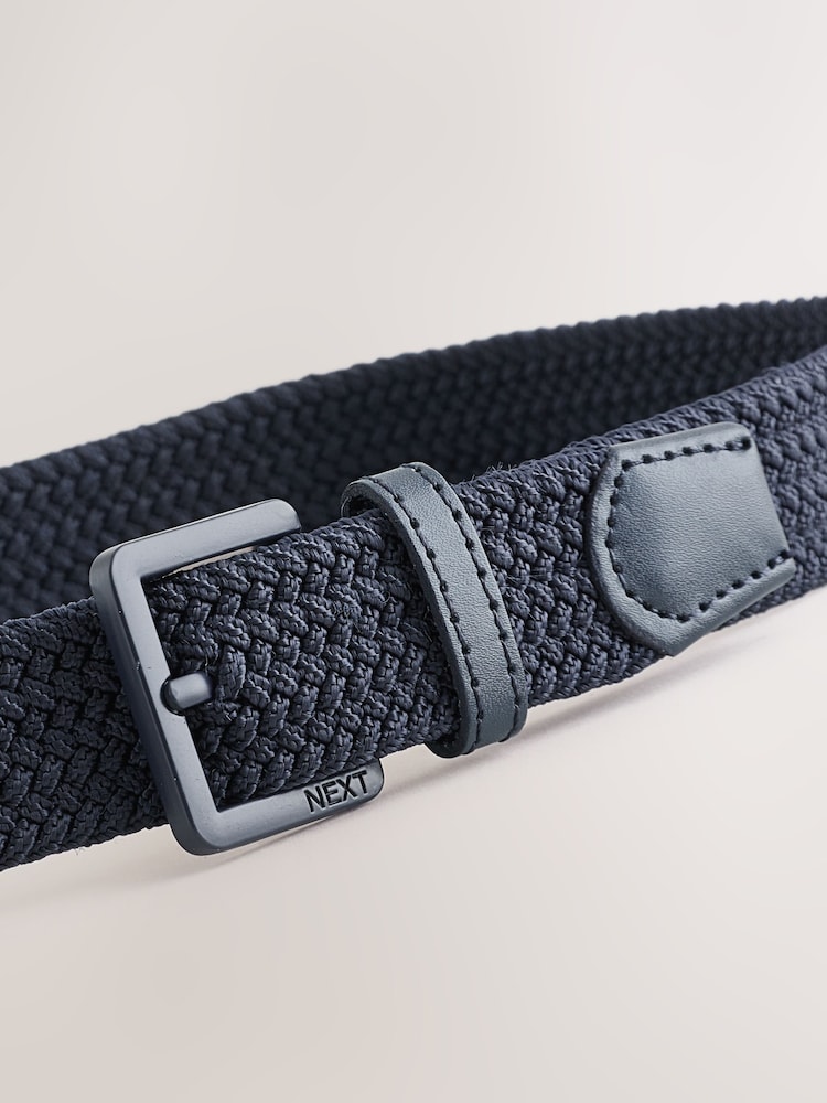 Navy Blue Plaited Belt - Image 3 of 3