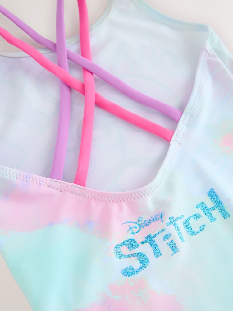 Blue Stitch License Double Strap Swimsuit (3-16yrs) - Image 8 of 8