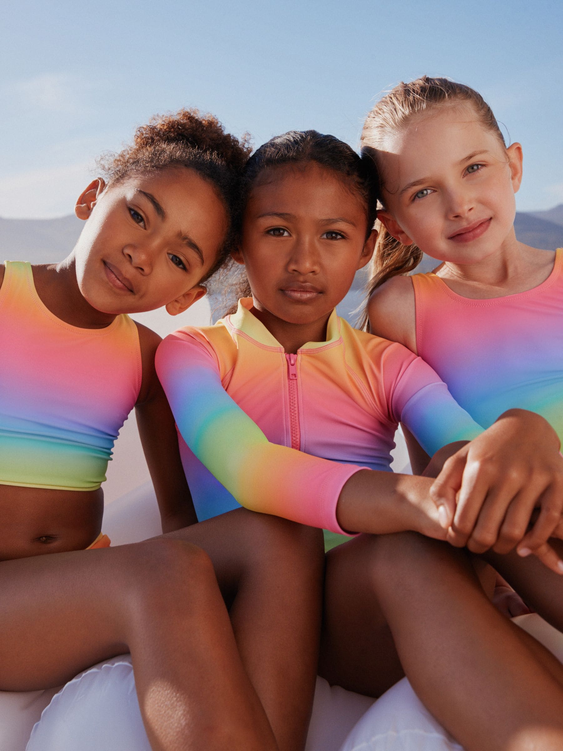 Buy Rainbow Ombre Scoop Neck Swimsuit (3-16yrs) from Next USA