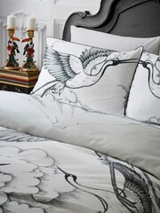 Joe Browns White Sketch Print Cotton Sateen Reversible Duvet Set - Image 5 of 7
