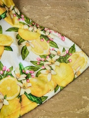 Joe Browns Lemon Yellow Large Floral Fleece Throw - Image 4 of 4