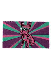 Joe Browns Pink Joe Browns Pink Bright Cool Frenchie Dog Square - Image 2 of 2