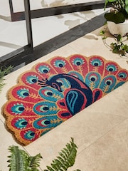 Joe Browns Pink Joe Browns Pink Bold Peacock Shaped Coir - Image 1 of 3