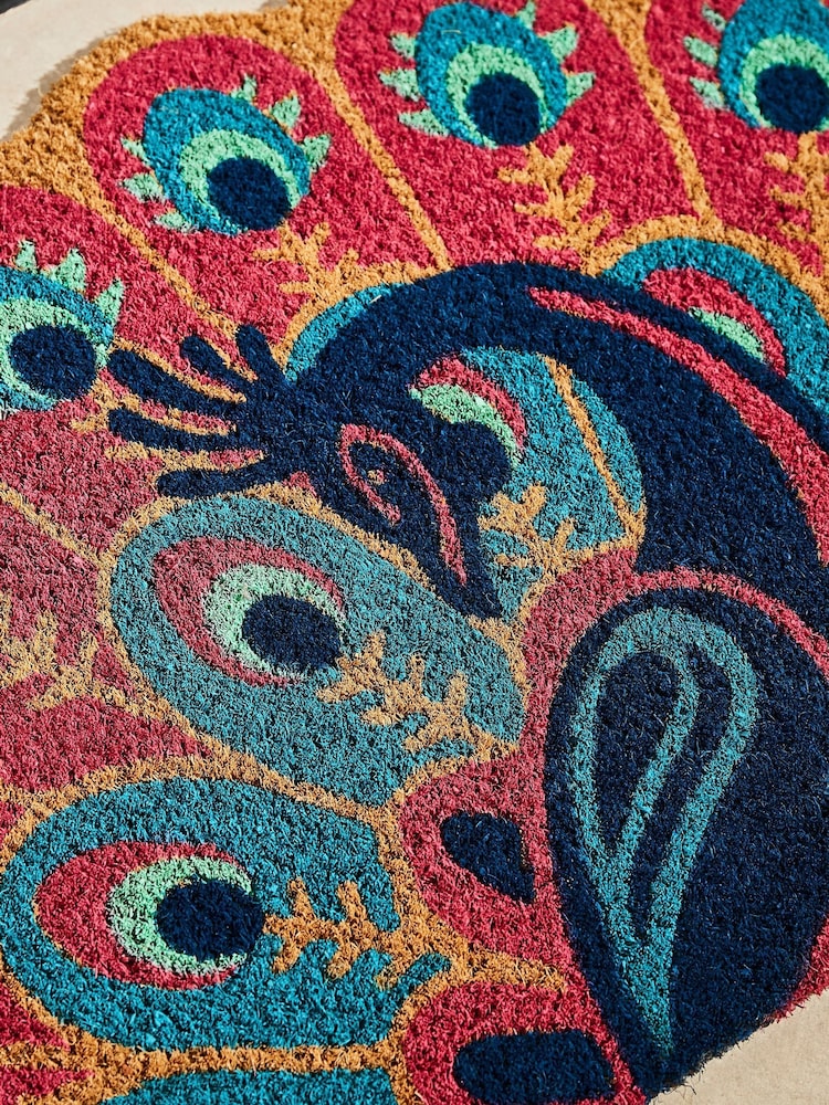 Joe Browns Pink Joe Browns Pink Bold Peacock Shaped Coir - Image 3 of 3